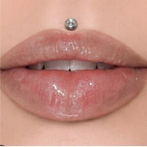Mouthful Jeffree Star The Gloss Mouthful Nude Semi Sheer Shimmer Gold Box